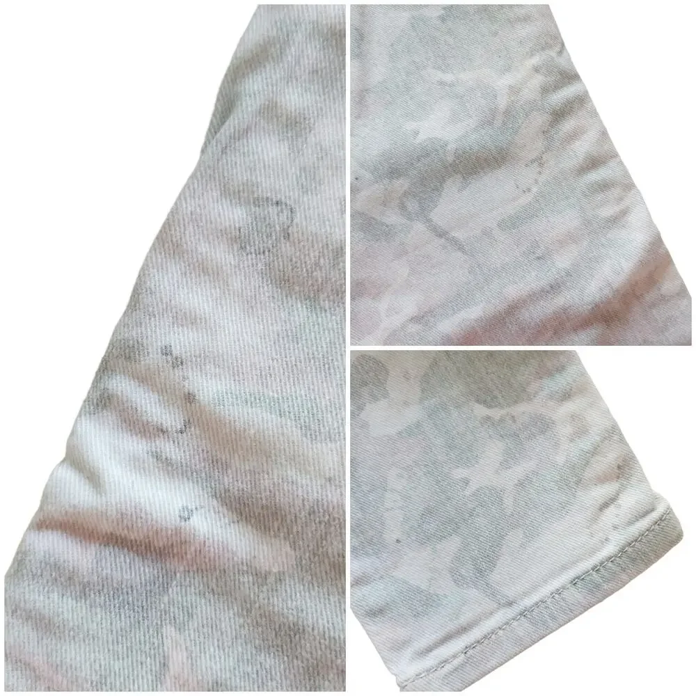 IRO Damia camo print ubran chic paint splatter denim low rise skinny jeans Sz 28 - Picture 6 of 9